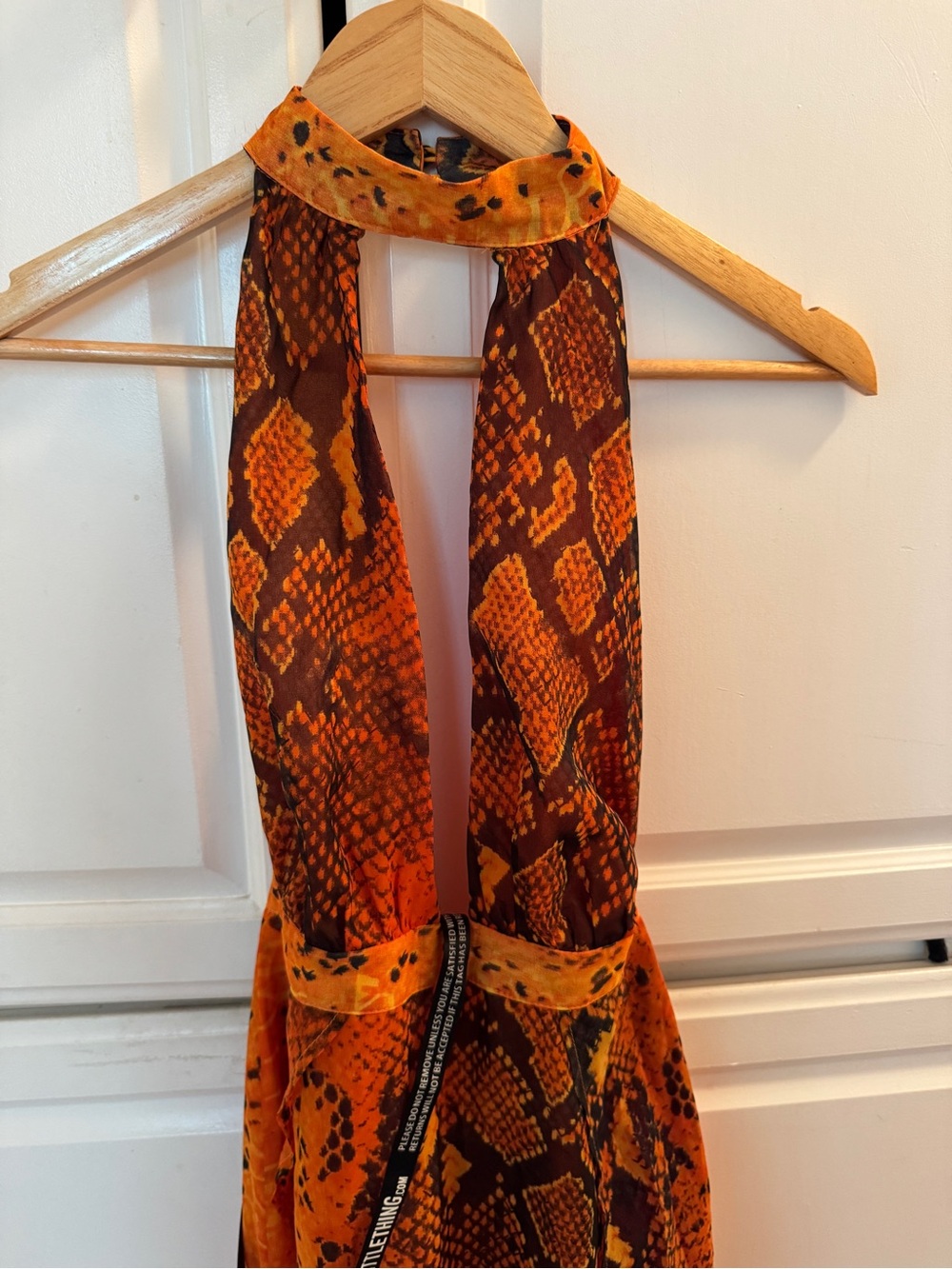 Snake-Print Reptile Dress XS